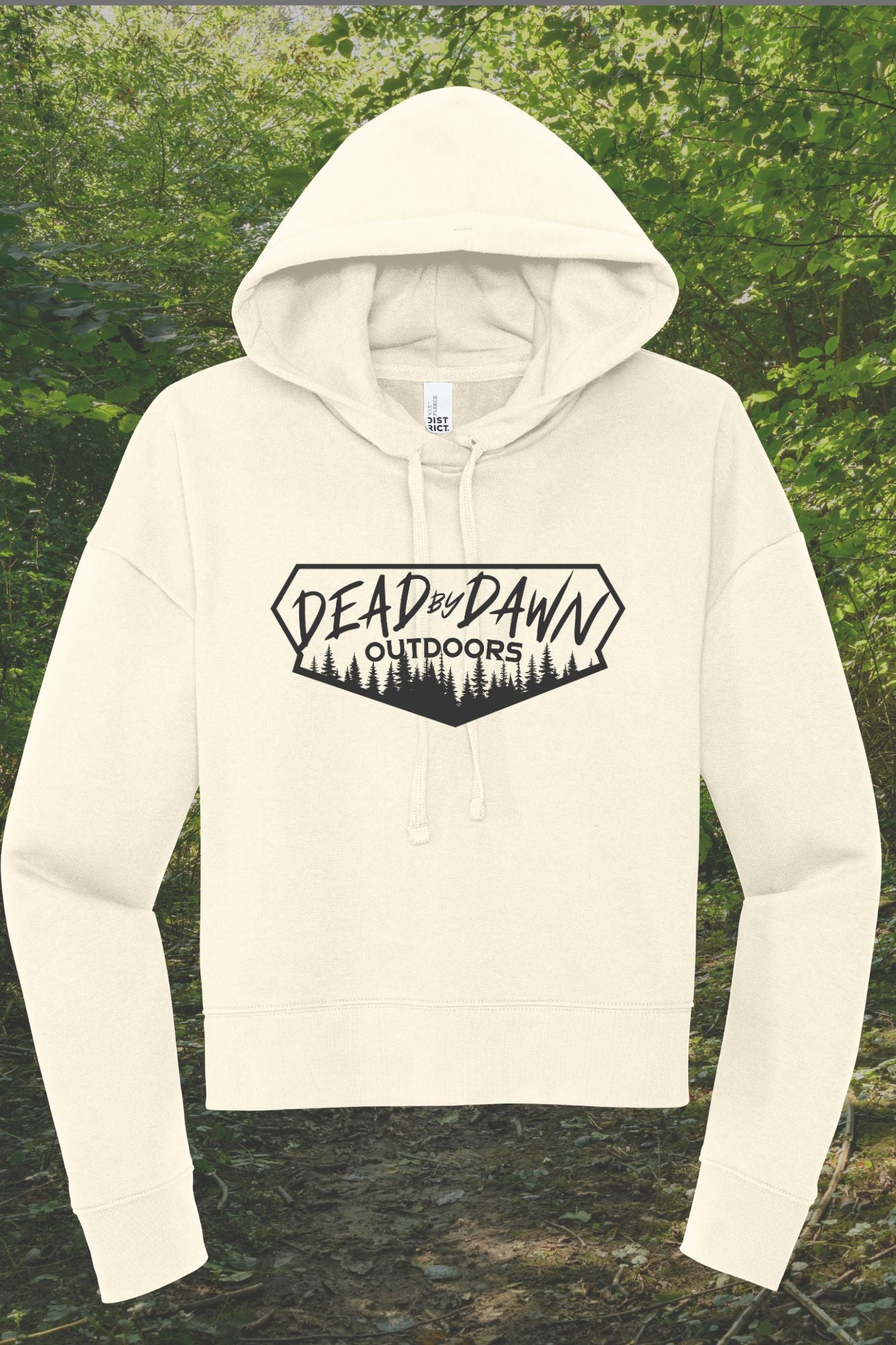 Dead By Dawn - crop hoodie gardenia