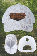White cheetah Hat