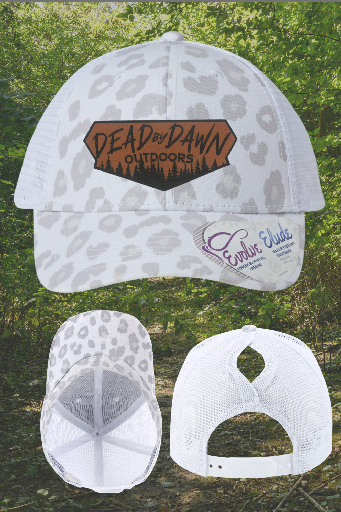 White cheetah Hat