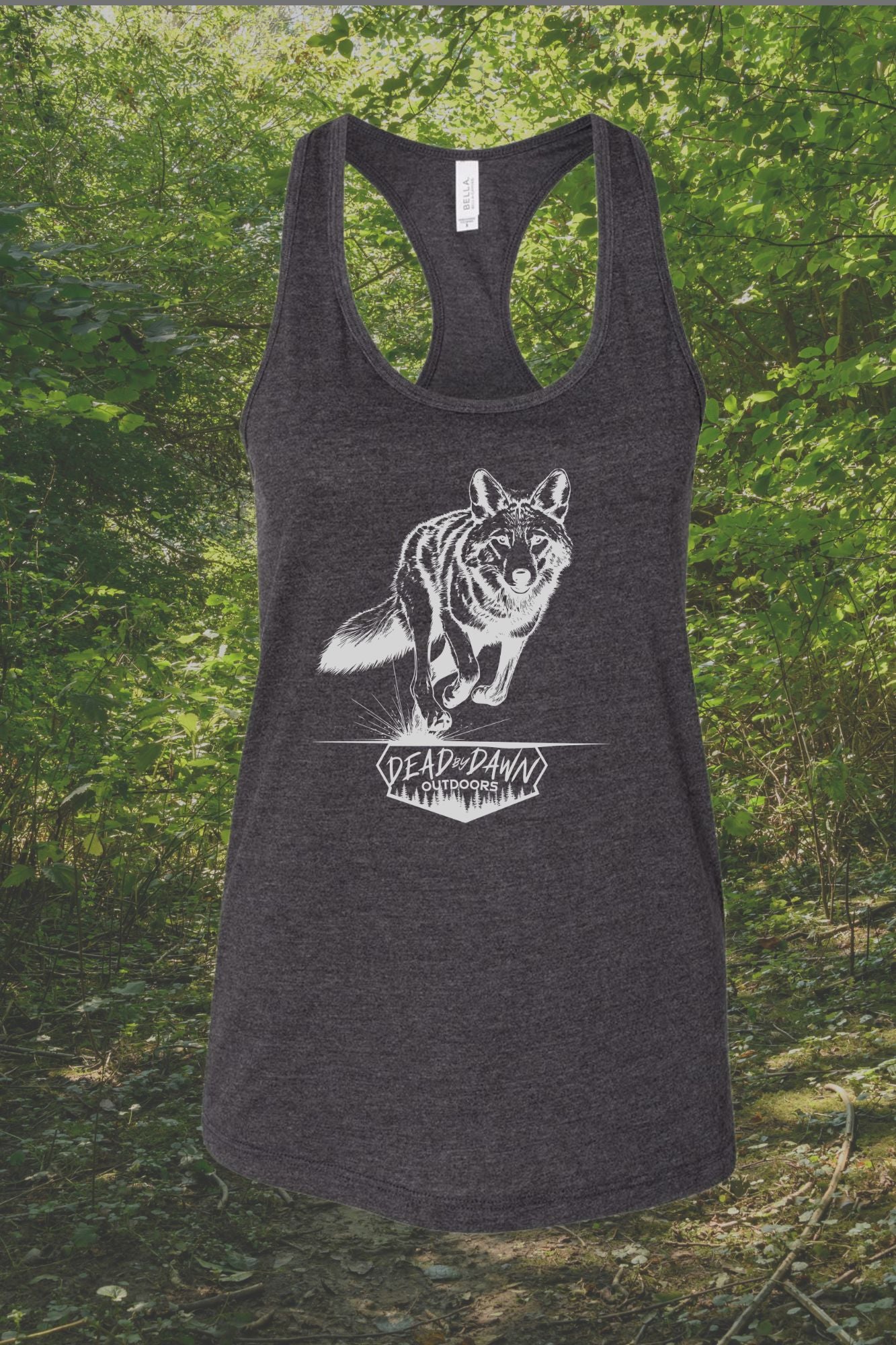 Coyote dark heather tank